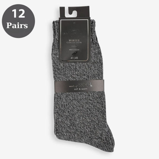 Men's 12-Pack Wool Socks SCB-E16