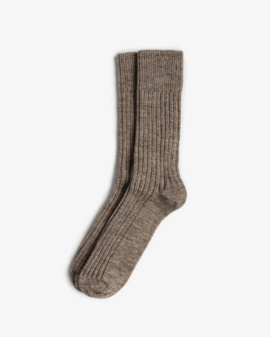 Merino Wool Women's Socks in Brown SCB-338