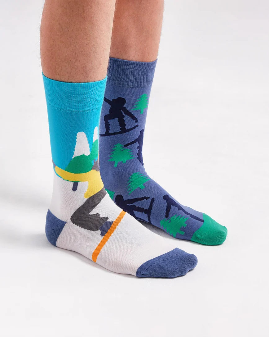 Skiman Vibes Mismatched Socks SCB-355