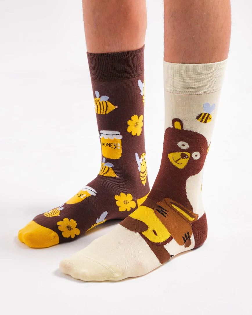 Honey Vibes Mismatched Socks SCB-357