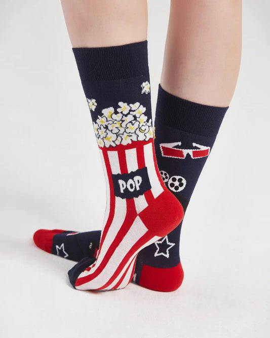 Popcorn Cinema Mismatched Socks SCB-352