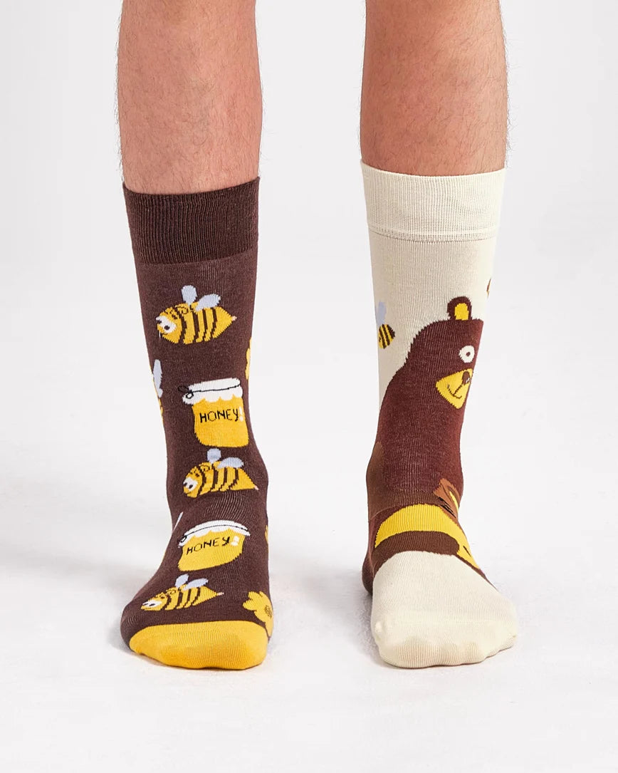 Honey Vibes Mismatched Socks SCB-357