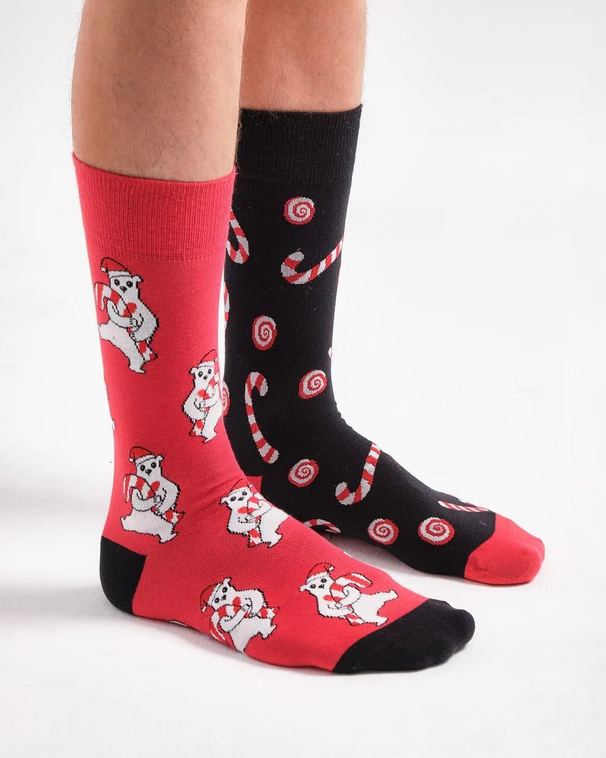 Snow Bear Mismatched Socks SCB-360