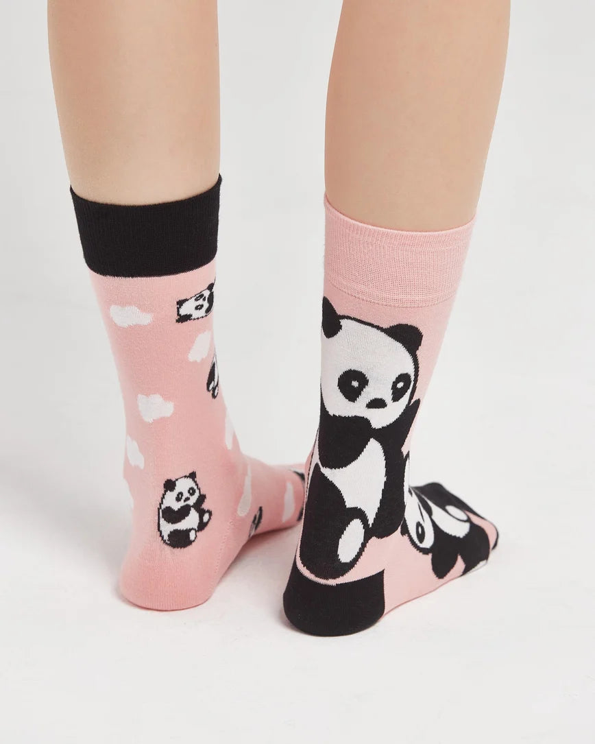 Cutie Panda Mismatched Socks SCB-348