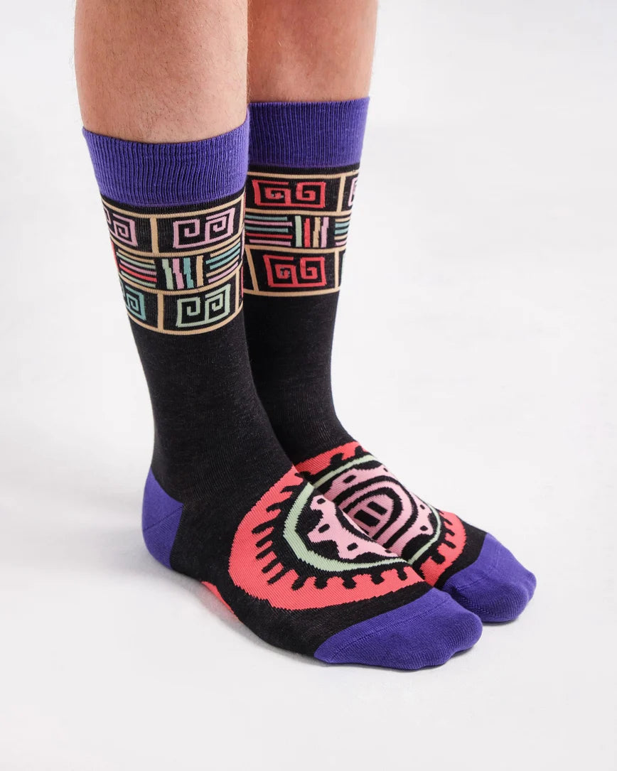 Inca Ethnic Patterned Socks SCB-368