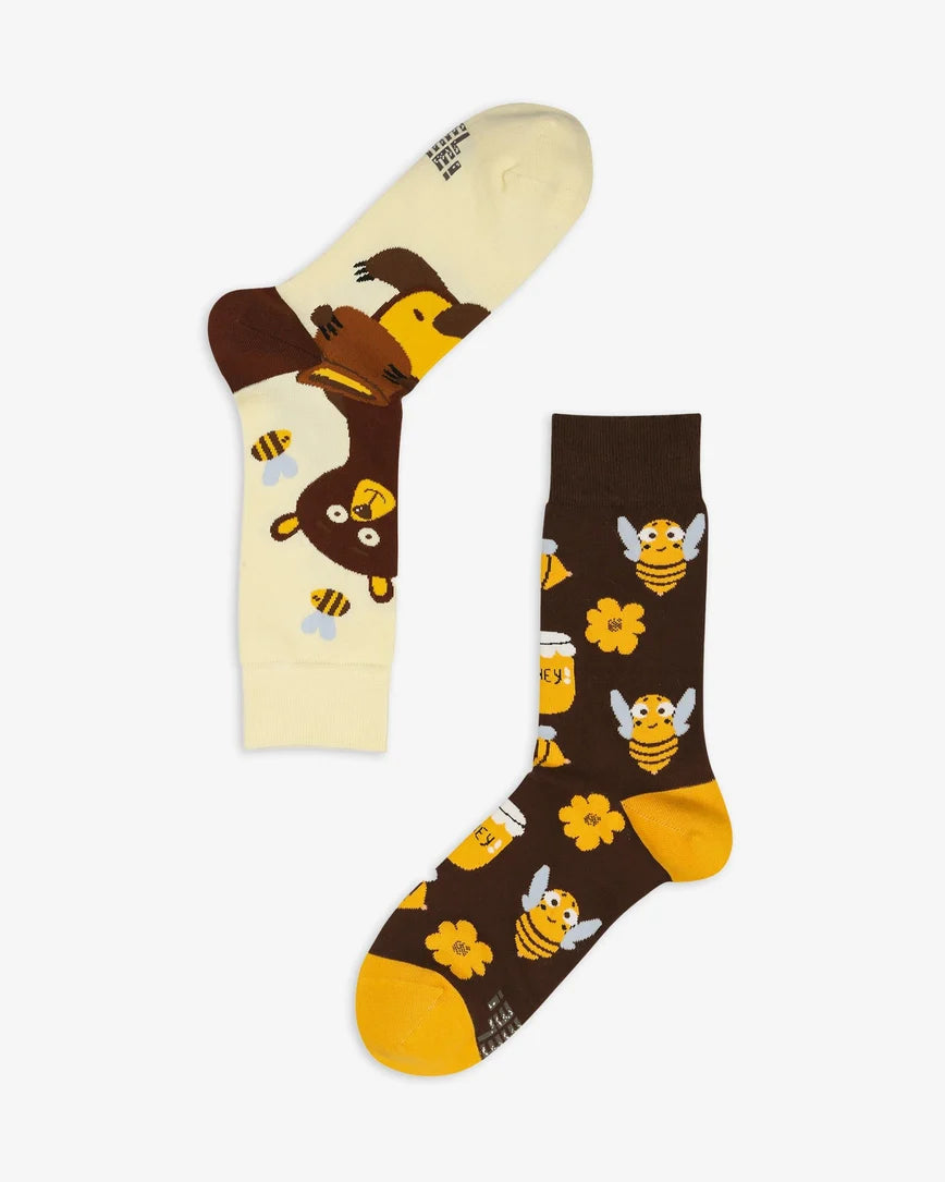 Honey Vibes Mismatched Socks SCB-357