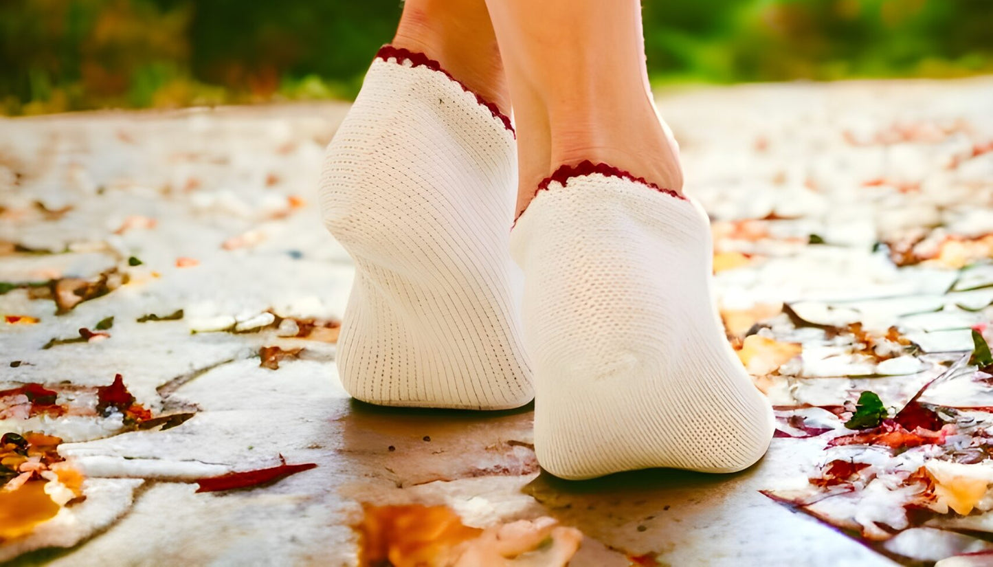 Hand-Knitted Wool Slippers for Women SCB-328