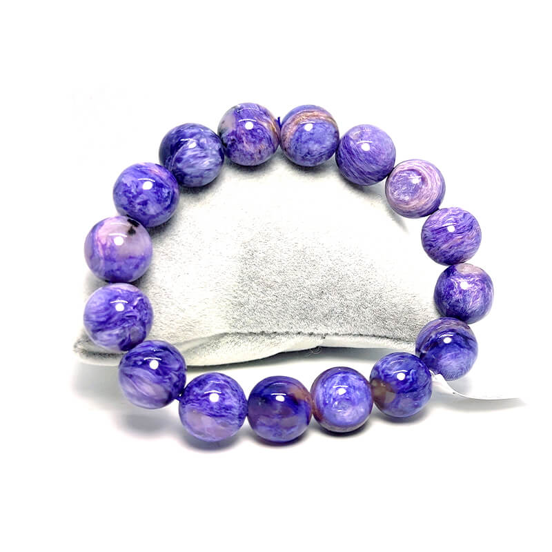 6A Quality Charoite Gemstone Bracelet (13mm) 