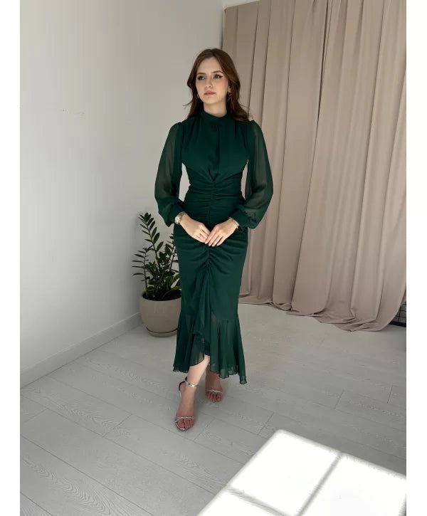 Alina Emerald Green Dress SBC-050 