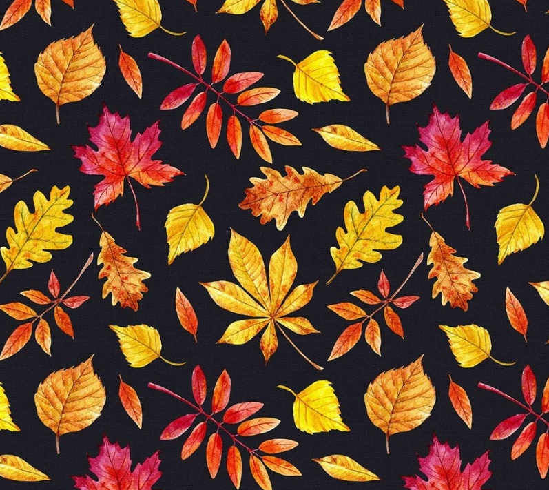 Autumn Leaves Patterned Fabric SCB028 