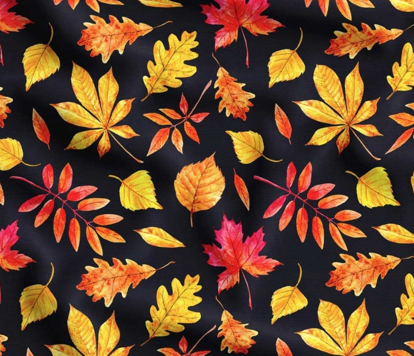 Autumn Leaves Patterned Fabric SCB028 