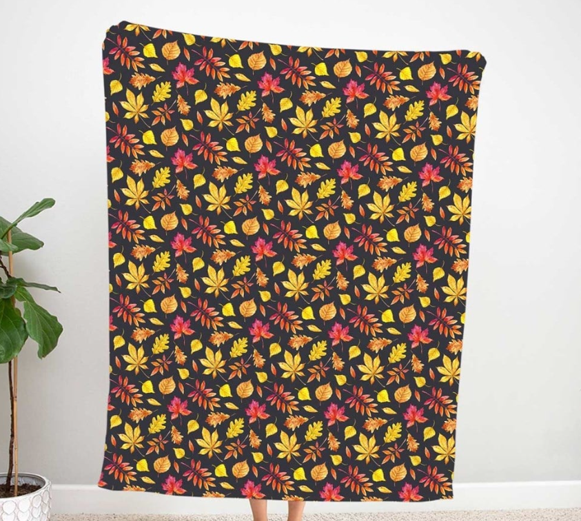 Autumn Leaves Patterned Fabric SCB028 