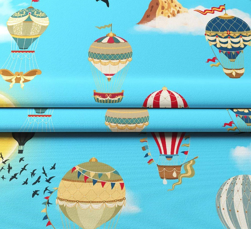 Cappadocia and Balloons Patterned Fabric SCB-276 