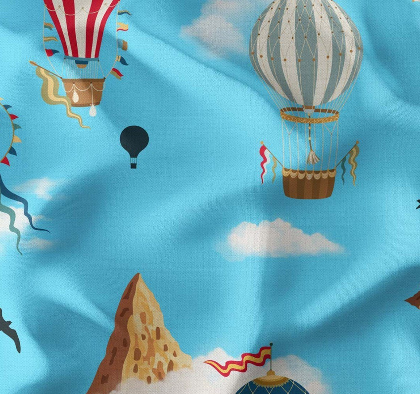 Cappadocia and Balloons Patterned Fabric SCB-276 