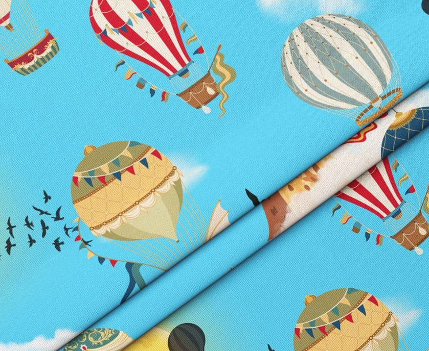 Cappadocia and Balloons Patterned Fabric SCB-276 