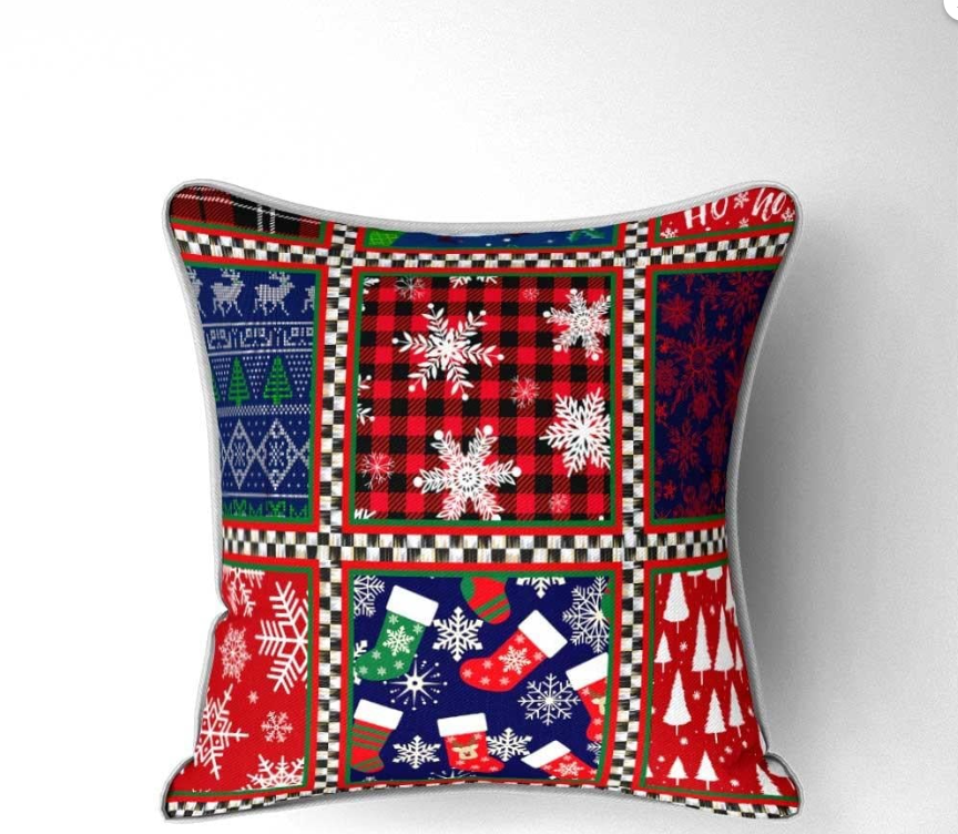 Christmas Patchwork Patterned Fabric SCB025 