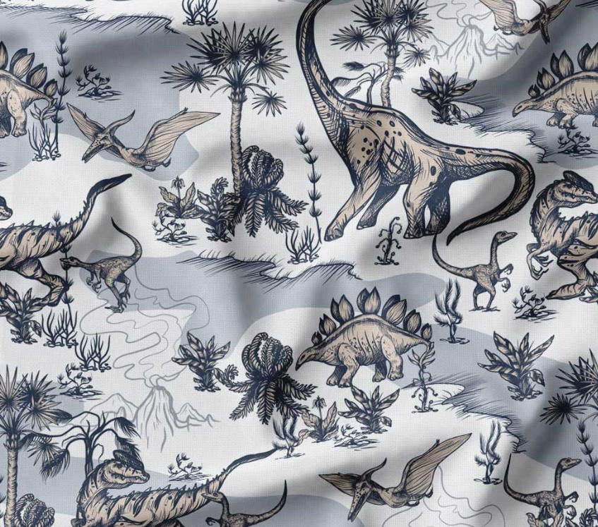 Dinosaurs Patterned Children's Fabric SCB-258 