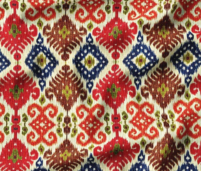 Ethnic Ikat Patterned Fabric SCB-401 