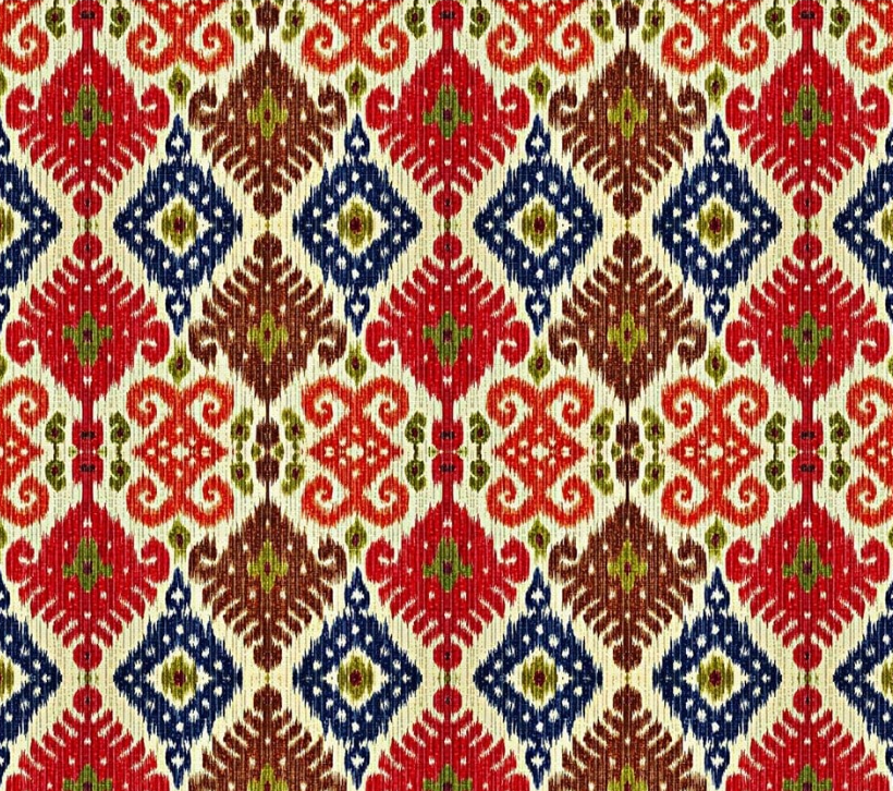 Ethnic Ikat Patterned Fabric SCB-401 