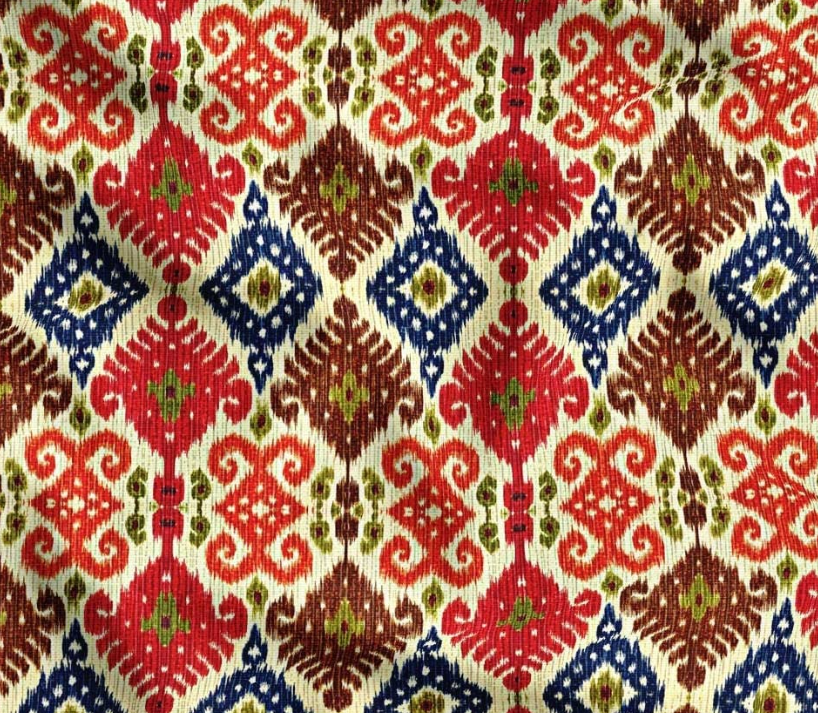 Ethnic Ikat Patterned Fabric SCB-401 