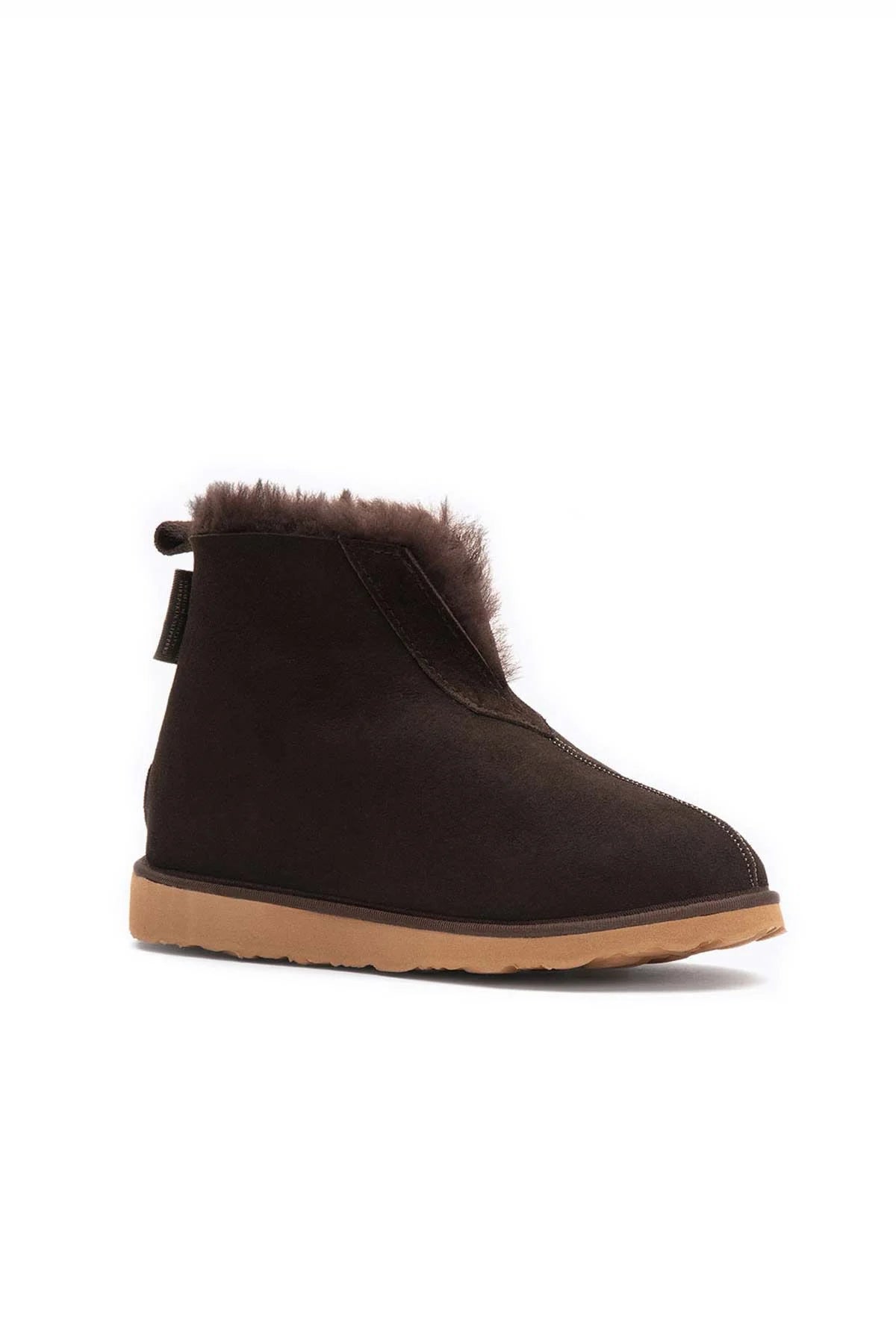 Genuine Suede Unisex Fudnap 191200 Brown 