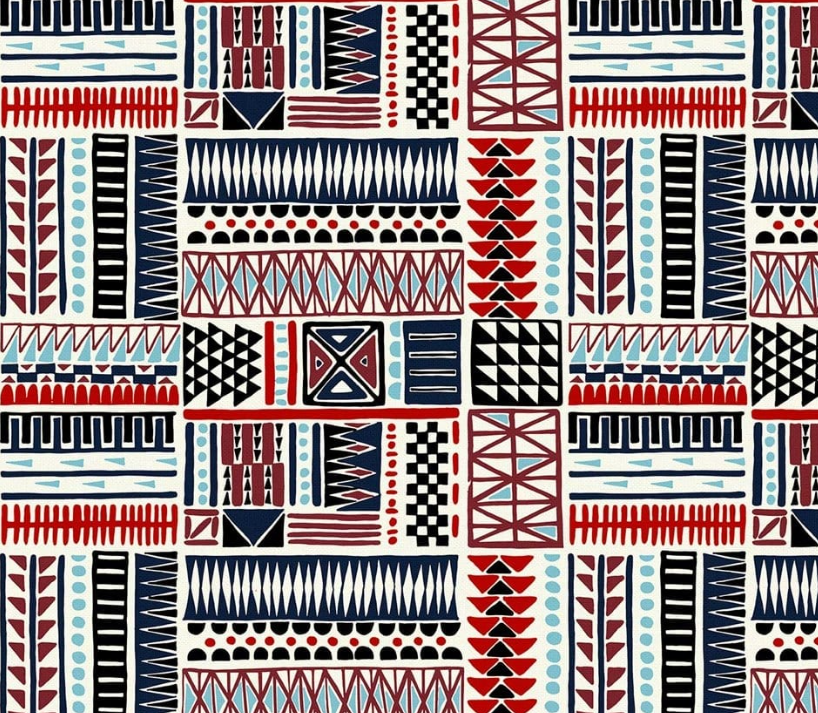 Geometric Ethnic Patterned Fabric SCB-400 