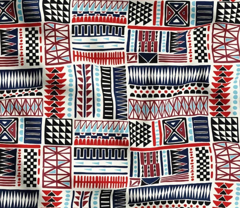 Geometric Ethnic Patterned Fabric SCB-400 