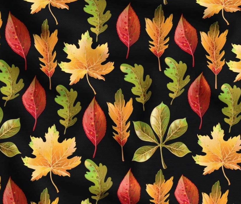 Gradient Leaves Patterned Fabric SCB029 