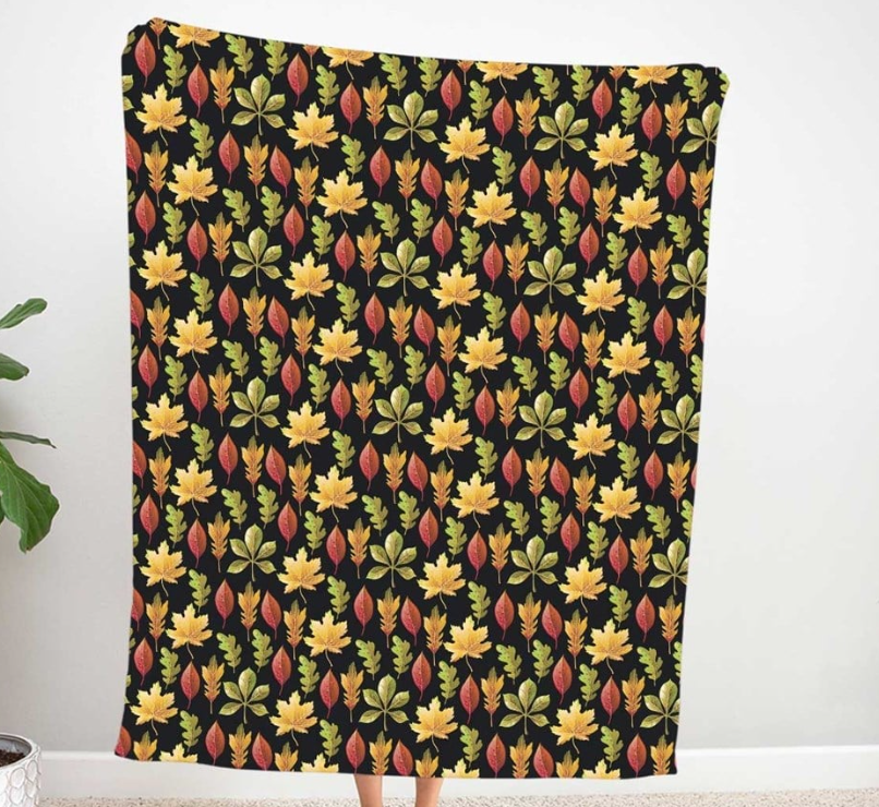 Gradient Leaves Patterned Fabric SCB029 