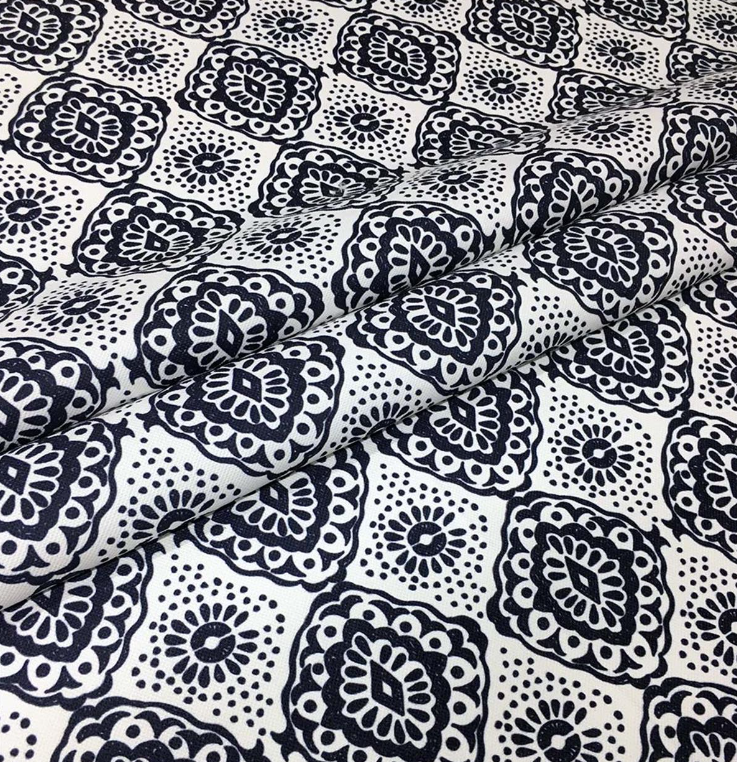 Ink Textured Ethnic Patterned Fabric SCB-457 