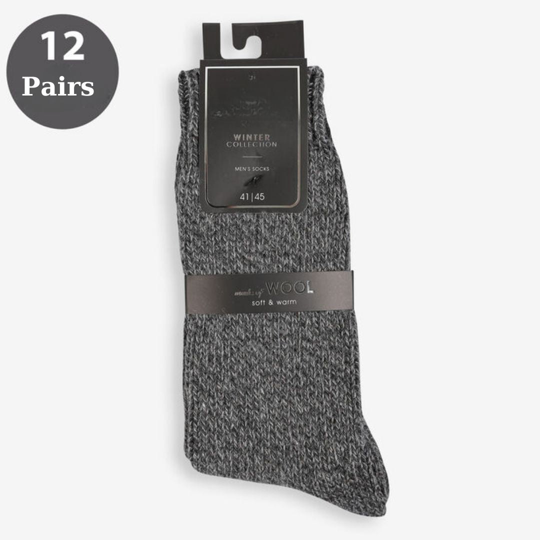 Men's 12-Pack Wool Socks SCB-E16 