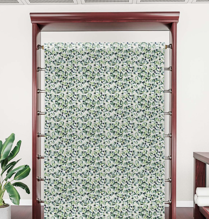 Olive and Leaf Patterned Fabric SBC-120 