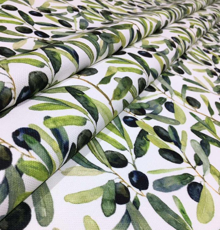 Olive and Leaf Patterned Fabric SBC-120 