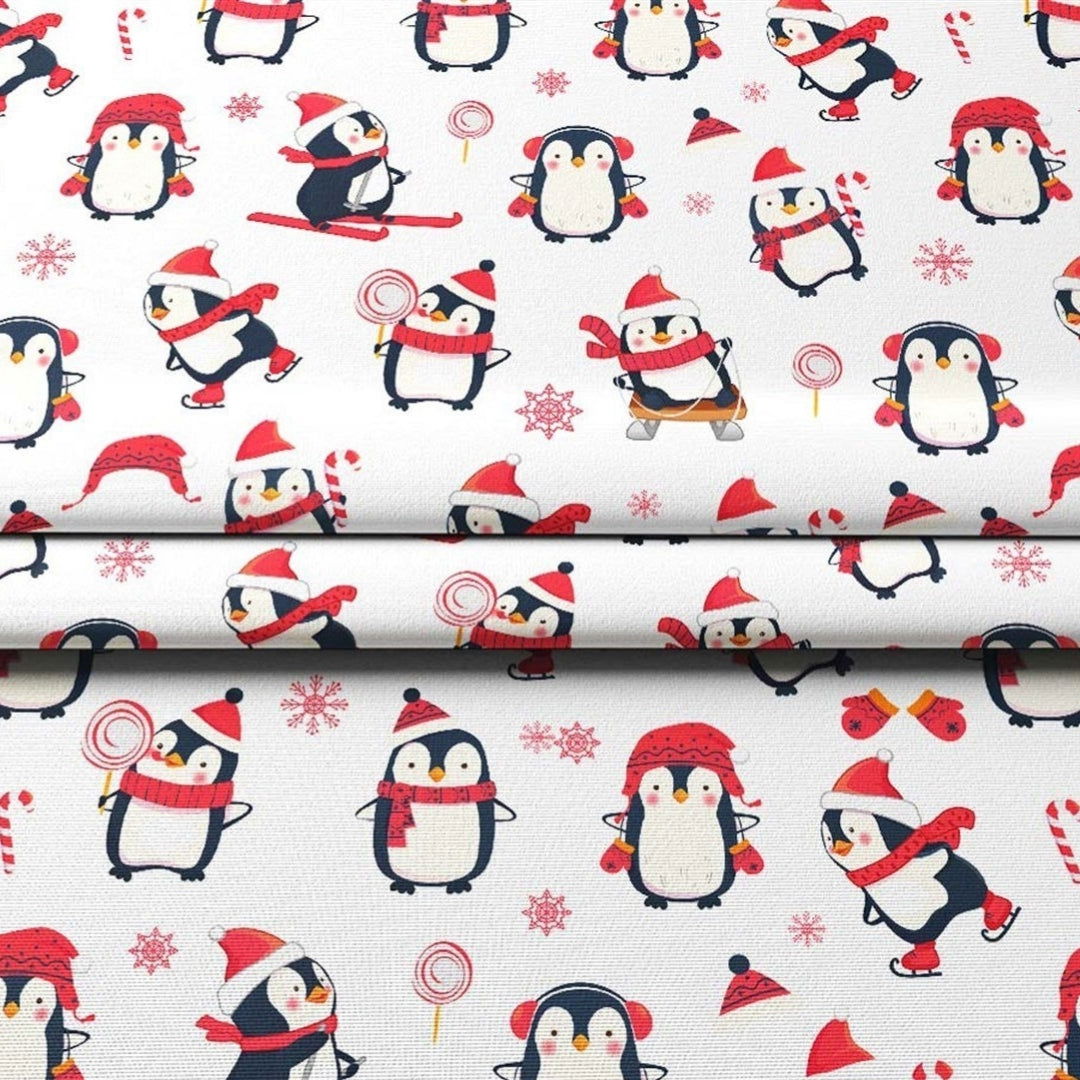 Penguin Patterned Fabric - SCB-F12362 