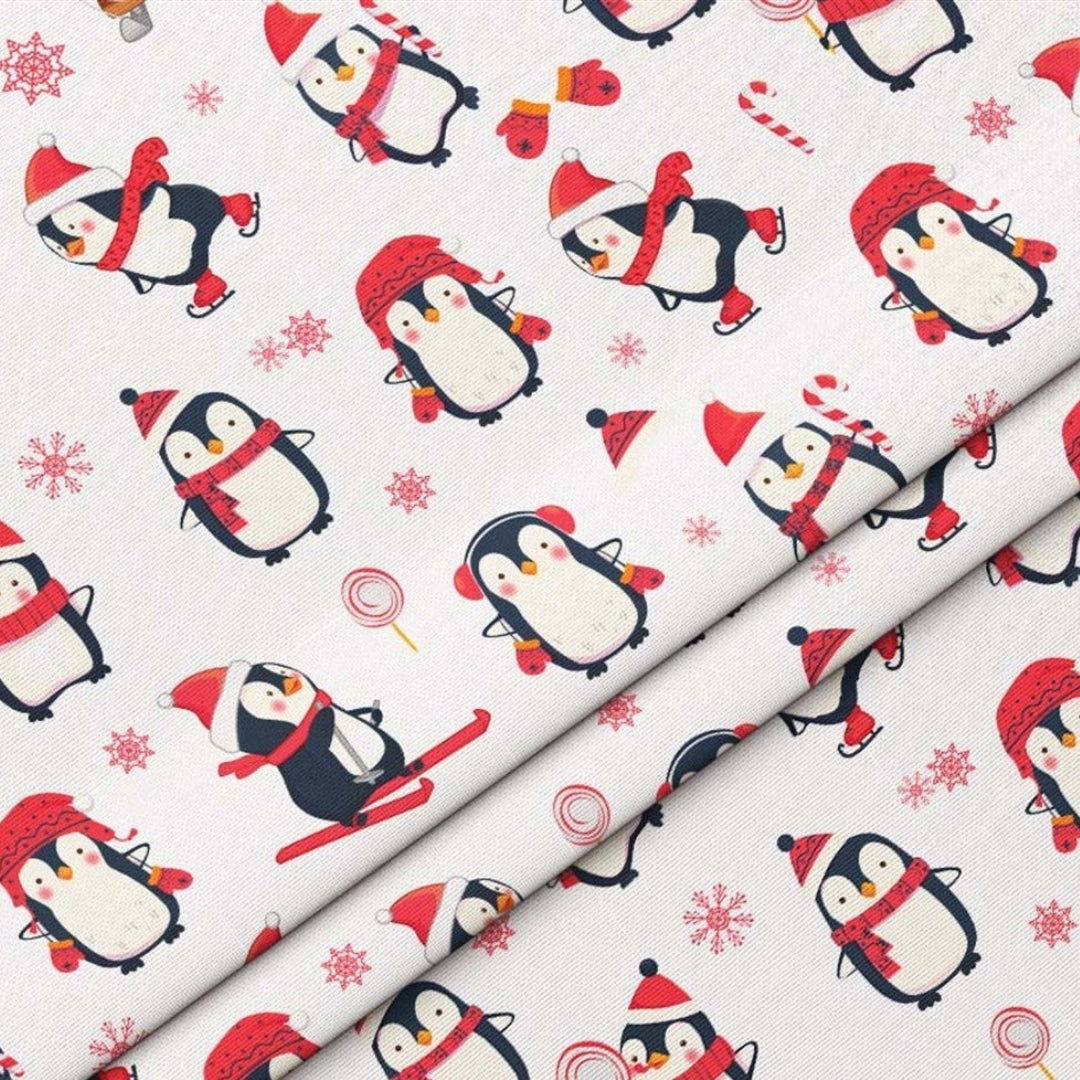 Penguin Patterned Fabric - SCB-F12362 