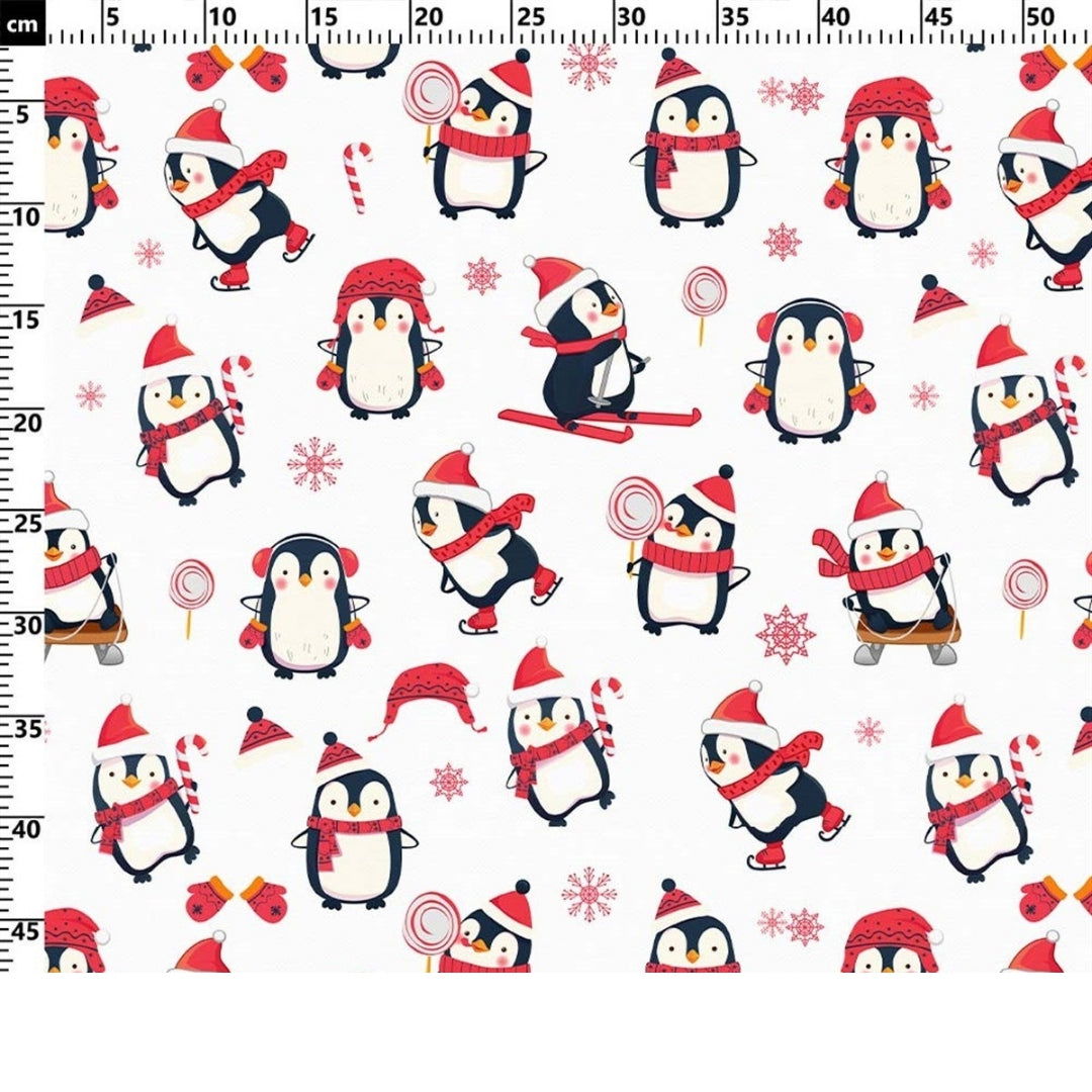 Penguin Patterned Fabric - SCB-F12362 