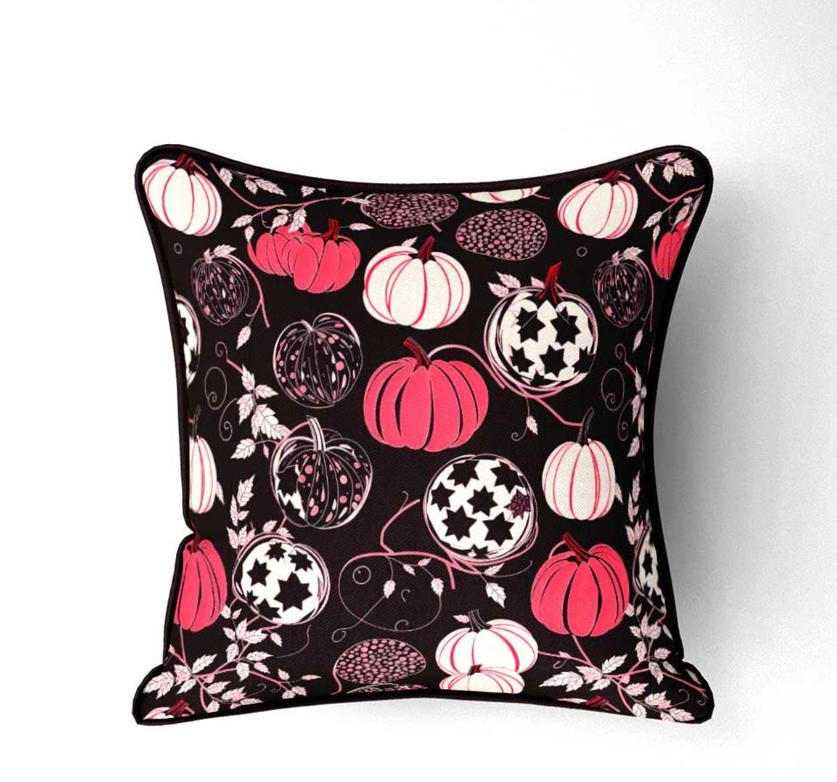 Pink Pumpkin Patterned Fabric SCB047 