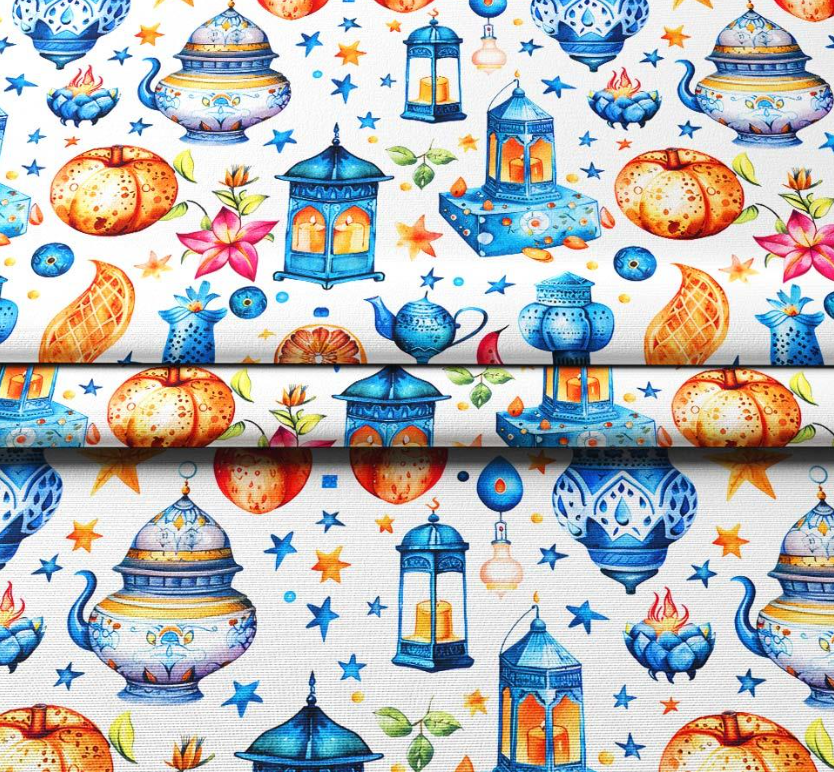 Ramadan Blessings Patterned Fabric SCB114 