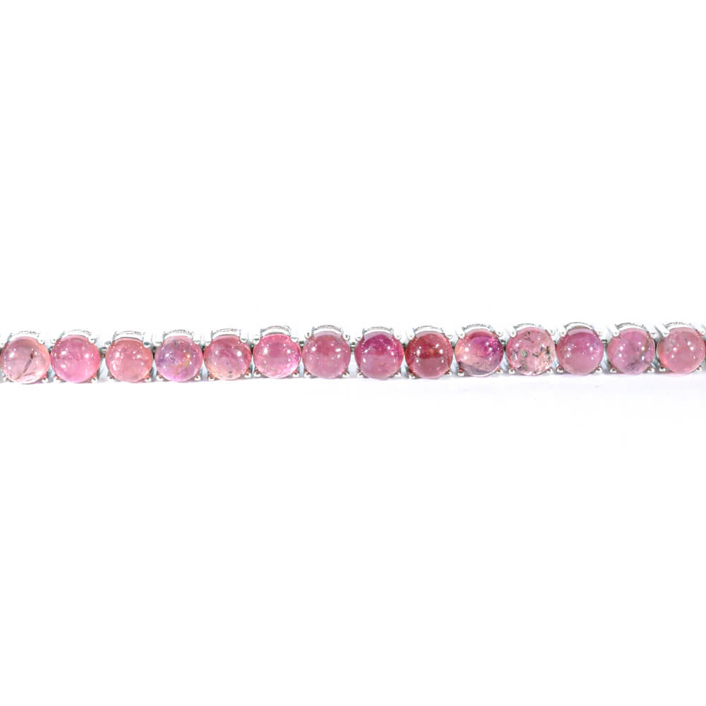 Ruby Gemstone Silver Bracelet SCB-013 