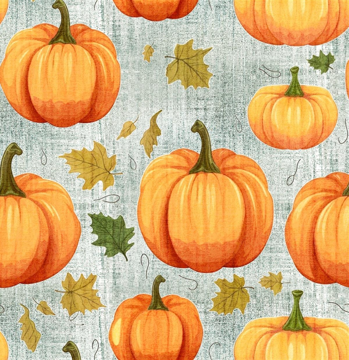 Rustic Pumpkin Patterned Fabric SCB040 