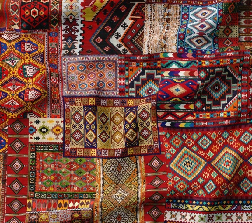 Traditional Kilim Patterned Fabric SCB-373