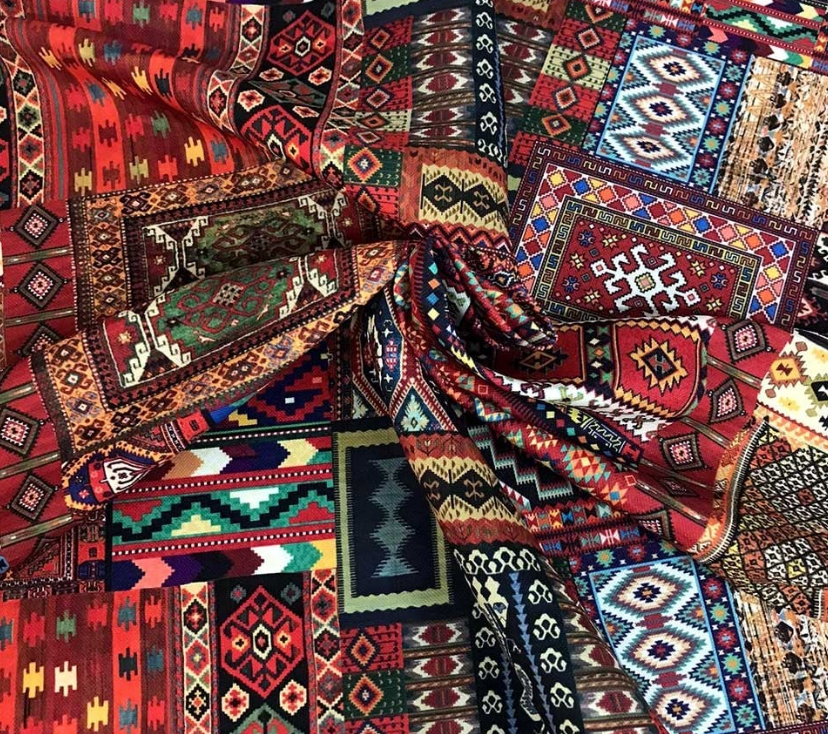 Traditional Kilim Patterned Fabric SCB-373