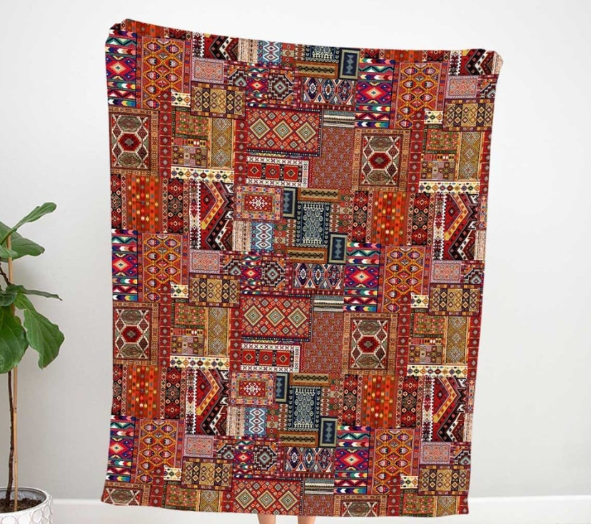 Traditional Kilim Patterned Fabric SCB-373