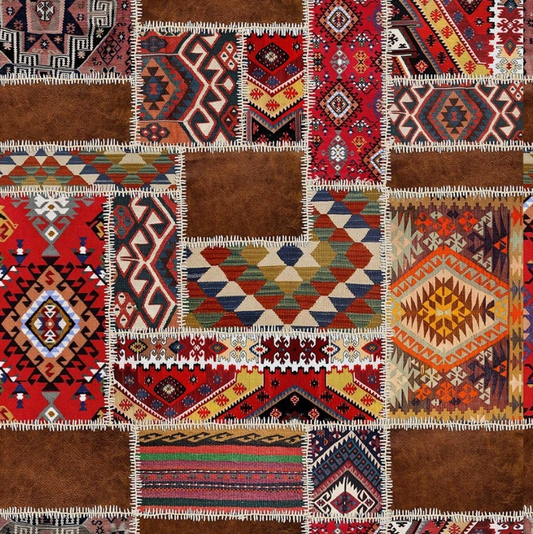 Nubuck-Looking Kilim Patterned Fabric SCB-375