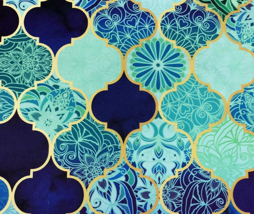 Tiffany Gradient Moroccan Patterned Fabric SCB-417