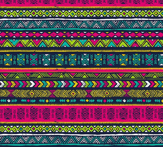 Multicolored African Patterned Fabric SCB-442