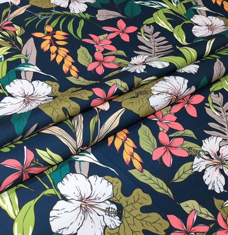 Tropical Hibiscus Floral Fabric SCB-453