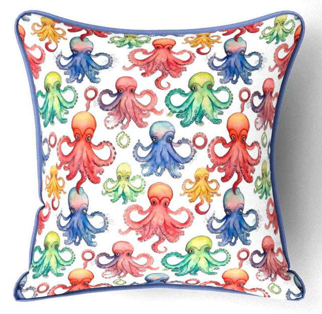 Surprised Octopuses Patterned Fabric SCB-277 