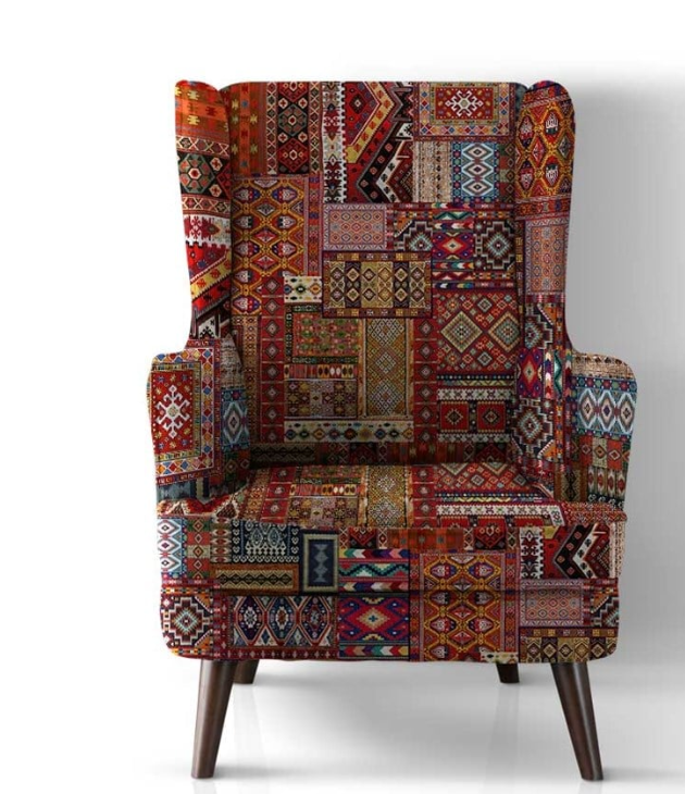 Traditional Kilim Patterned Fabric SCB-373 