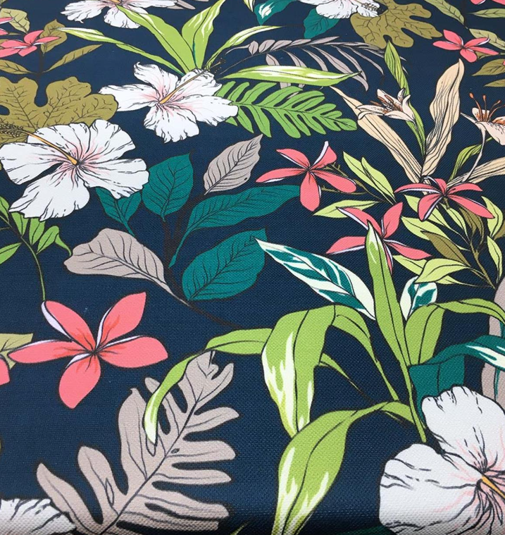 Tropical Hibiscus Flower Patterned Fabric SCB-143 